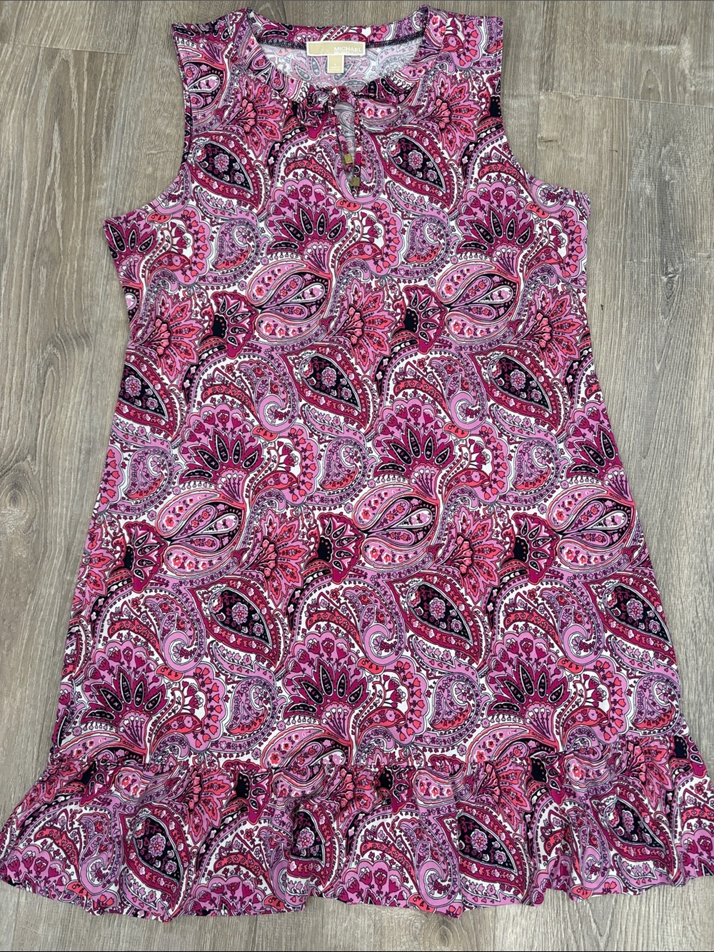 MICHAEL Michael Kors Pink Paisley Sleeveless Mini Dress
